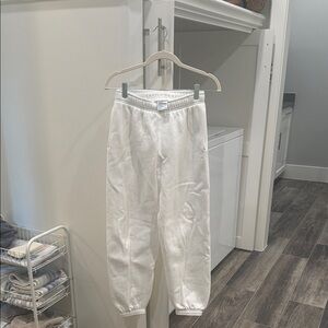 TNA Cozy Fleece Sweatpants in White